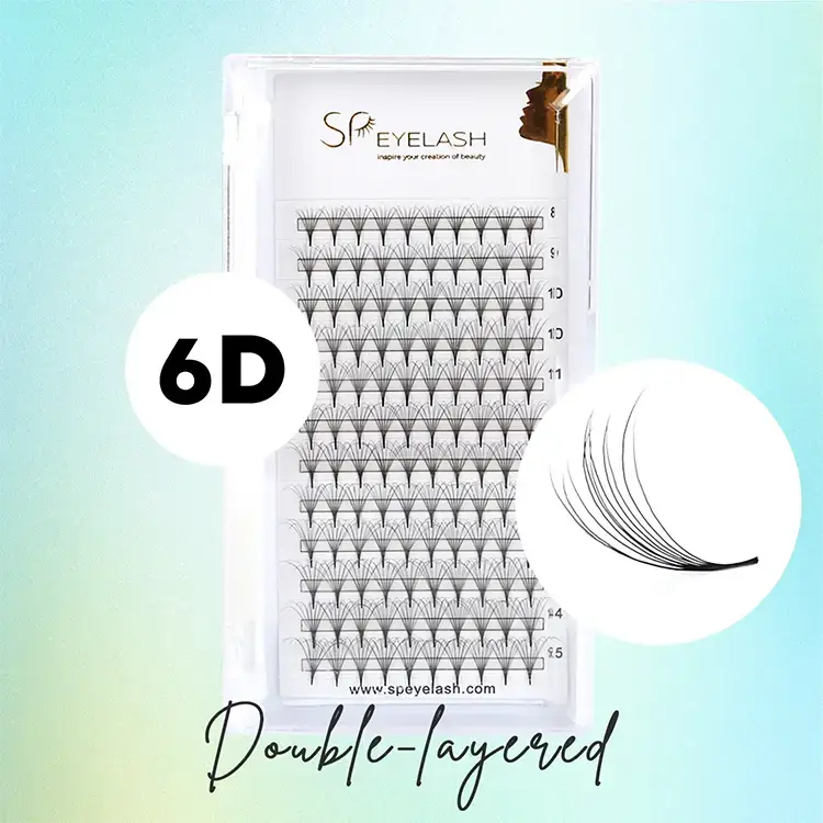 6d dobbeltlag camellia fans